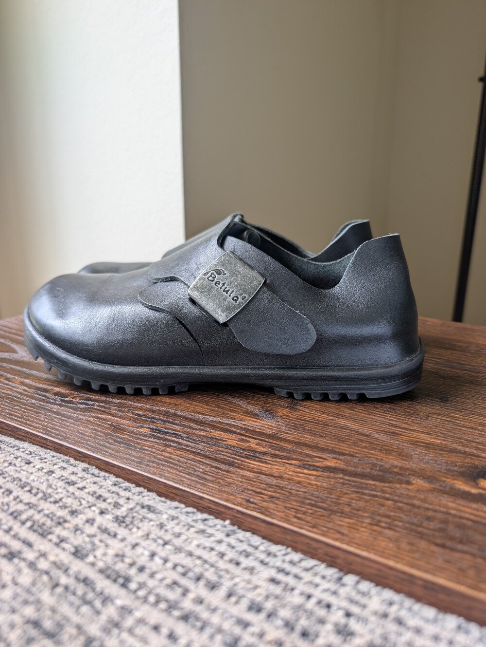 Birkenstock Betula Charleston Black Leather Monk Strap Casual Shoes